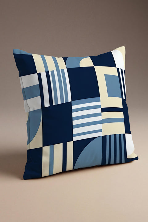 Mavi Geometrik Desen Hediye Seti - 9 Parça