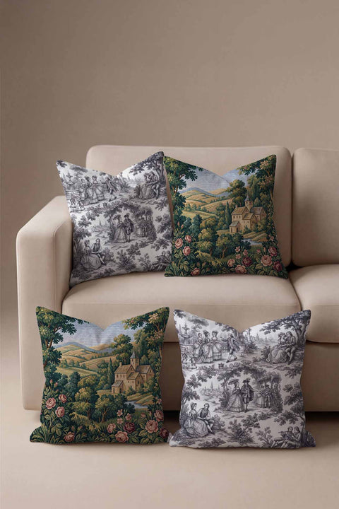 İtalyan Köyü & Toile Hediye Seti - 4 Parça