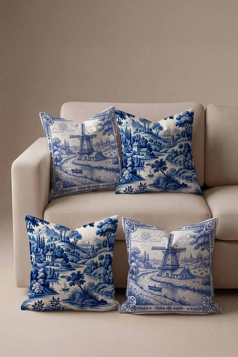 Delftware Hollanda Çinisi Hediye Seti - 4 Parça