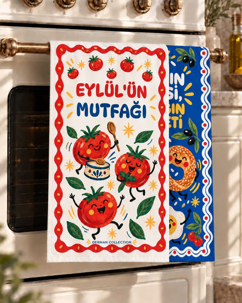 Kişiye Özel Sabahın Neşesi Mutfak Dekoru Hediye Seti - 2 Parça