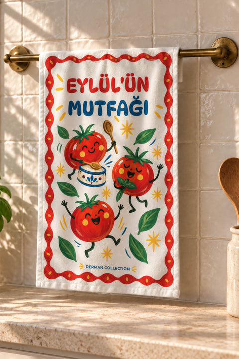 Domates tasarımlı Dekoratif Mutfak Havlusu 2 Parça