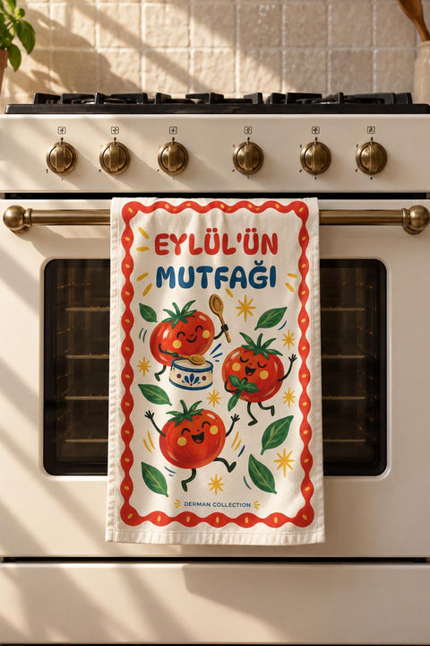 Domates tasarımlı Dekoratif Mutfak Havlusu 2 Parça