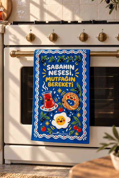 Kişiye Özel Sabahın Neşesi Mutfak Dekoru Hediye Seti - 2 Parça