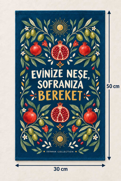 Bereket Nar Temalı Mutfak Havlusu