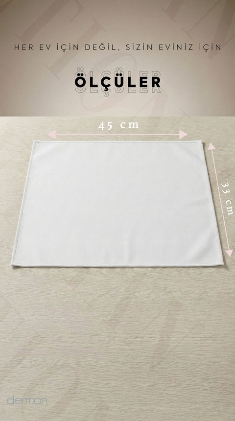 Eskitme Mavi Klasik Çerçeve Desenli Amerikan Servis