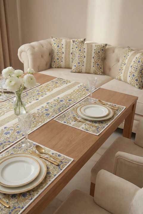 Altın Motifli Hediye Seti - 9 Parça