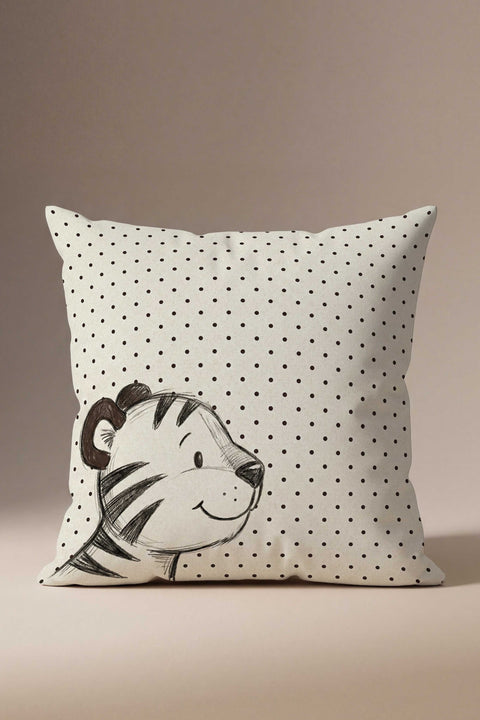 Korkutucu Kaplan Kırlent Kılıfı