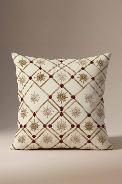 Yıldız Motifli Kırlent Kılıfı