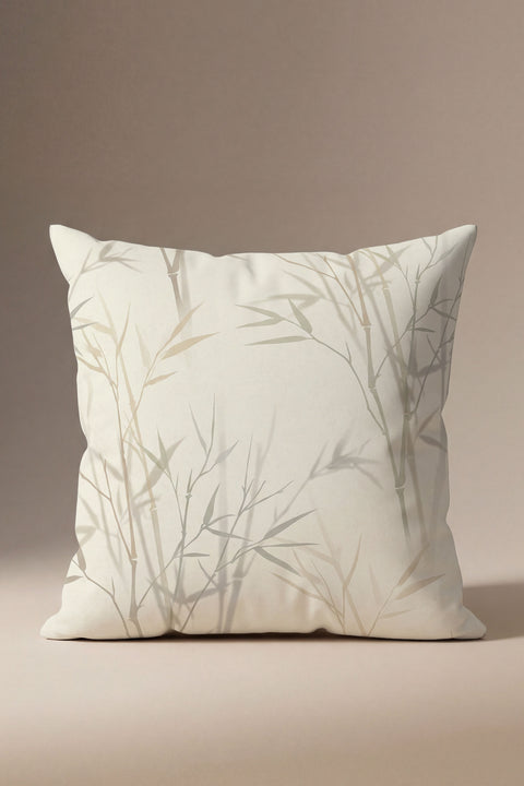 Kyoto Zen Bambu Desenli Kırlent Kılıfı