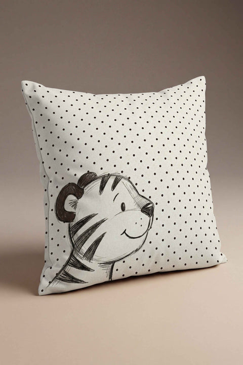 Korkutucu Kaplan Kırlent Kılıfı