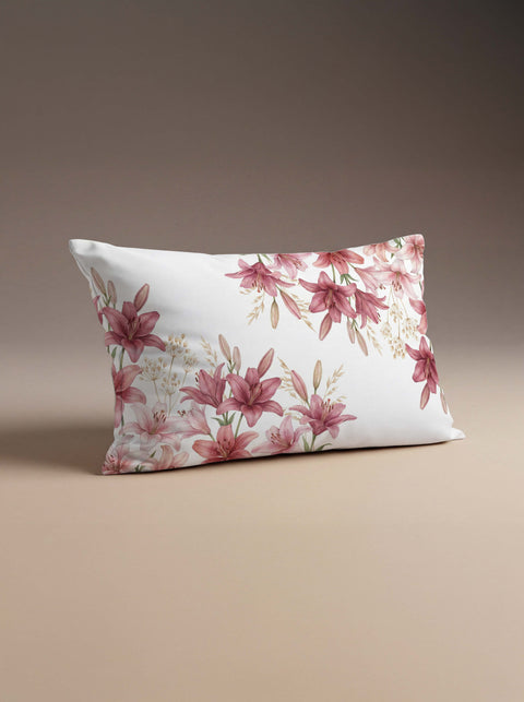 Soft Lily Desenli 30×50 Kırlent Kılıfı
