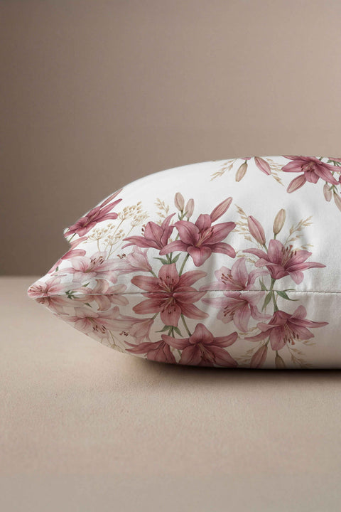 Soft Lily Desenli 30×50 Kırlent Kılıfı
