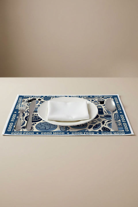 Mavi Geometrik Desen Hediye Seti - 9 Parça