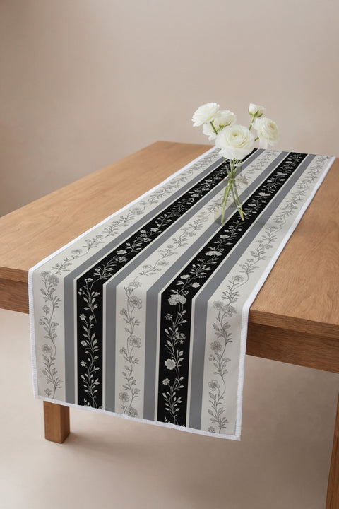 Krem Gri Vintage Desen Hediye Seti - 9 Parça